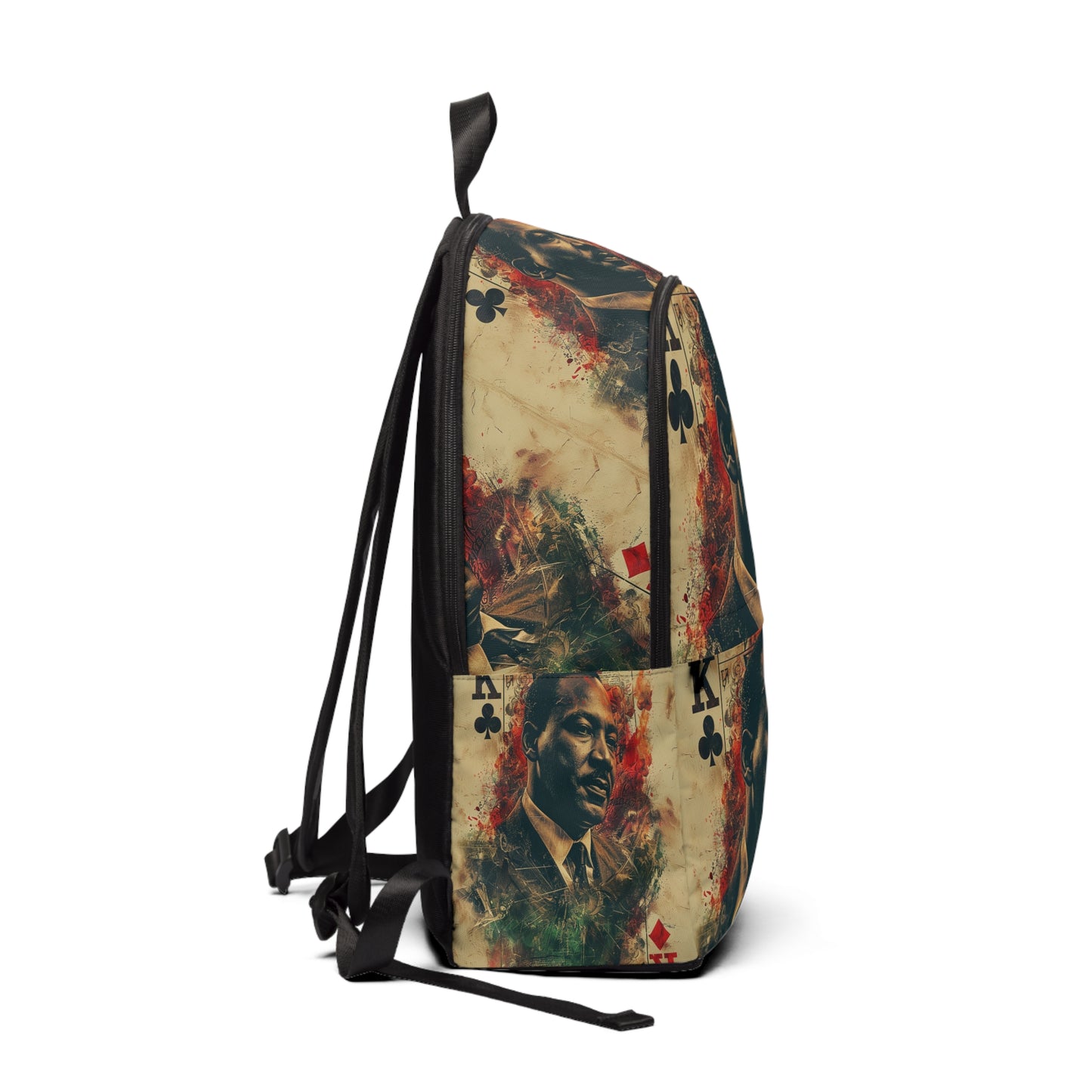 Martin Luther King Card Unisex Fabric Backpack