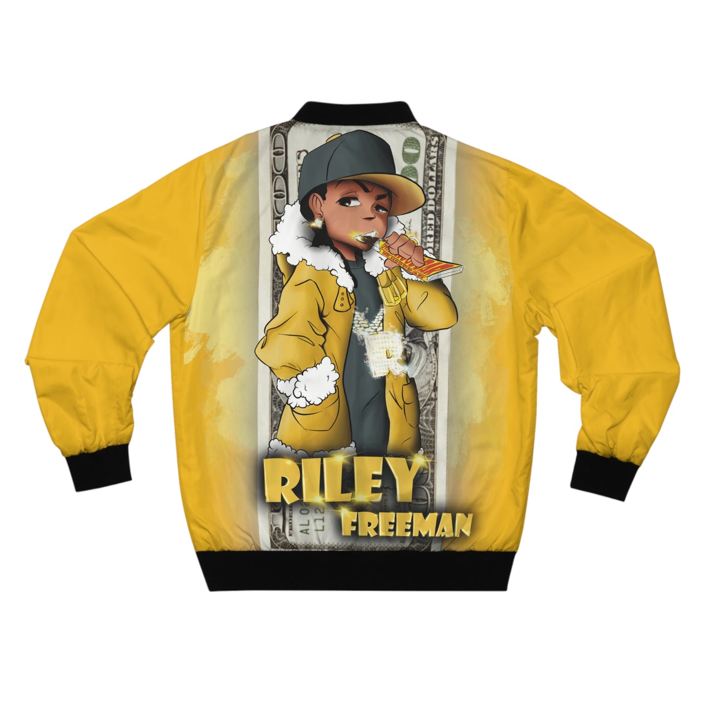 Big Money Riley AOP Bomber Jacket