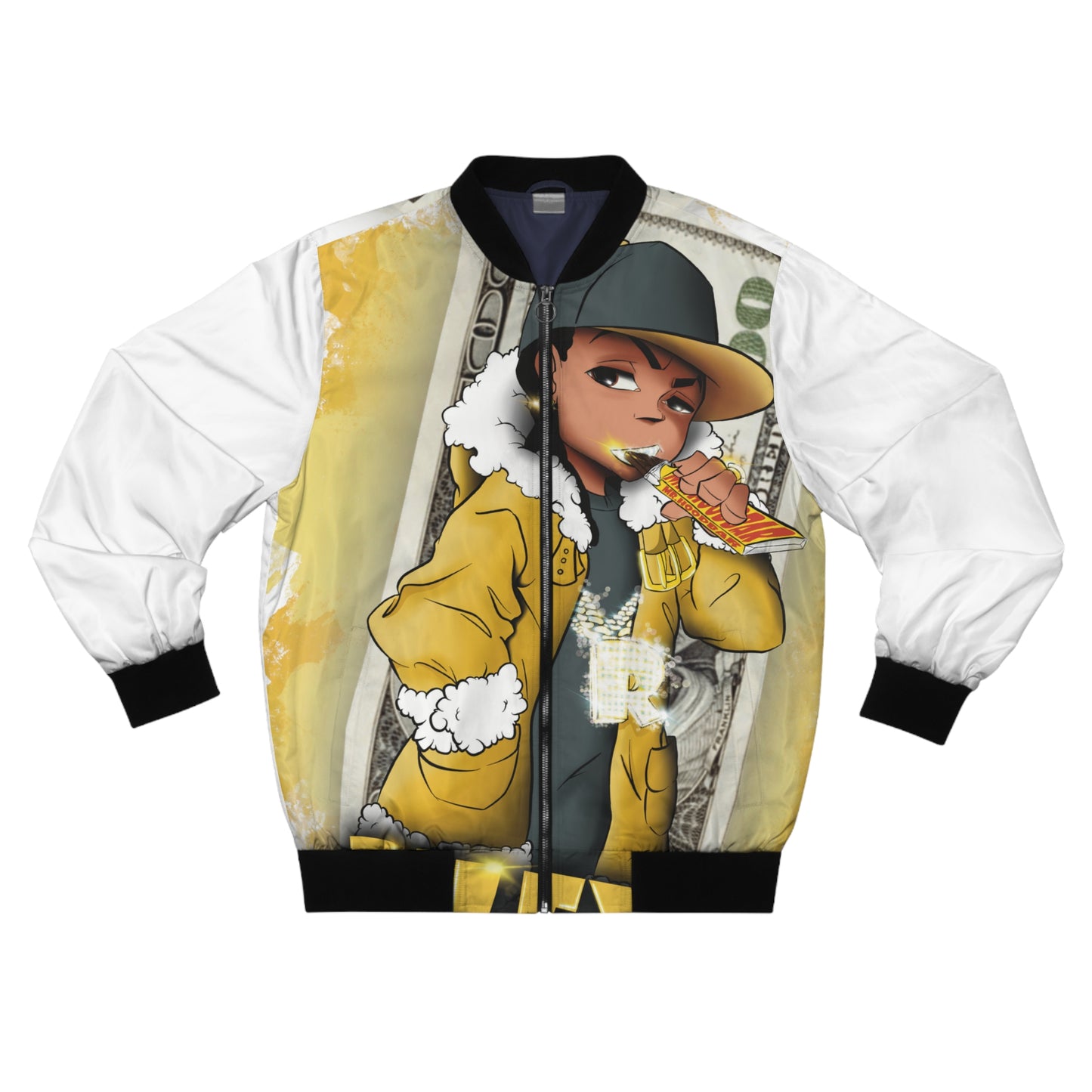 Big Money Riley AOP Bomber Jacket