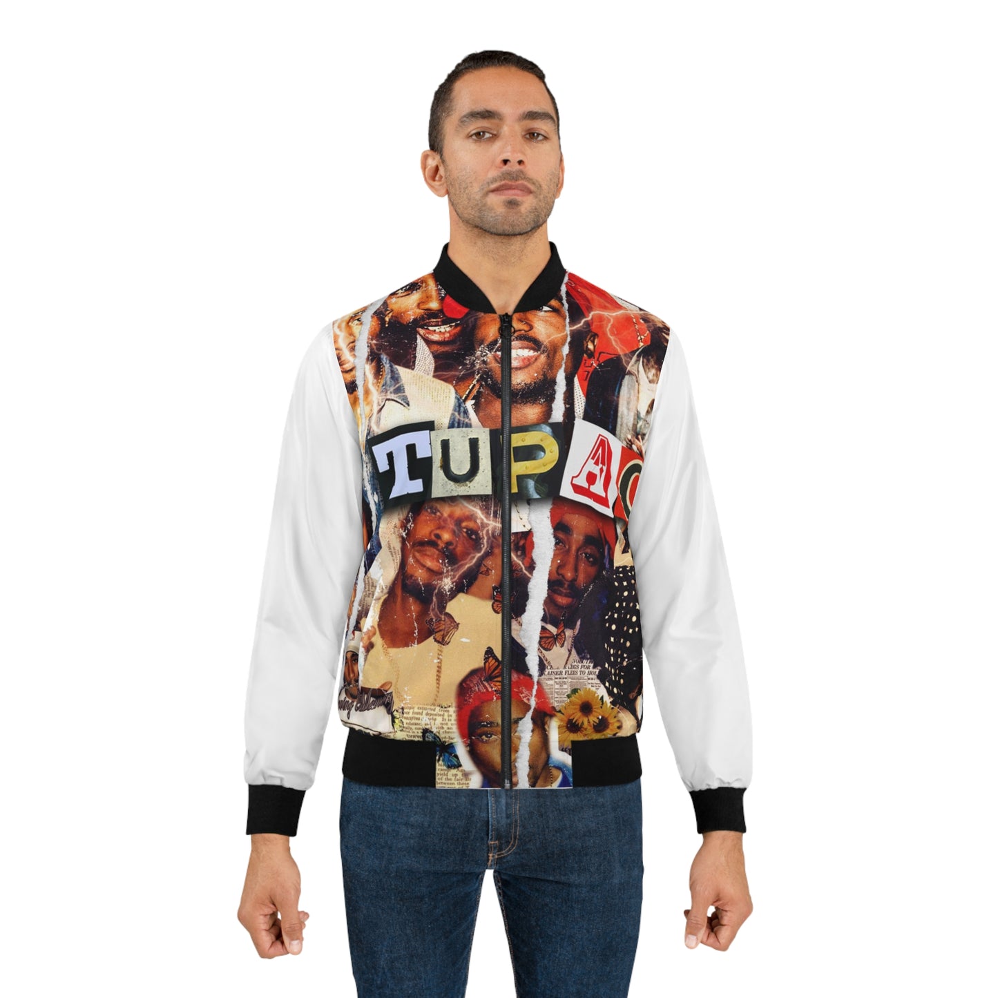 Tupac collage Bomber Jacket