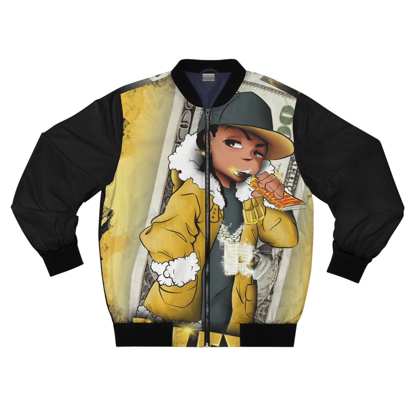 Big Money Riley AOP Bomber Jacket