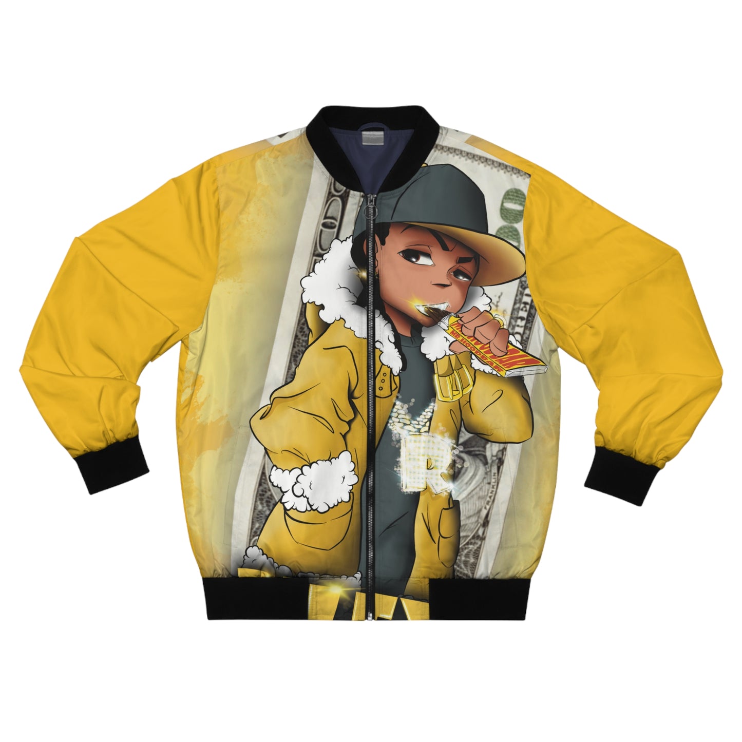 Big Money Riley AOP Bomber Jacket