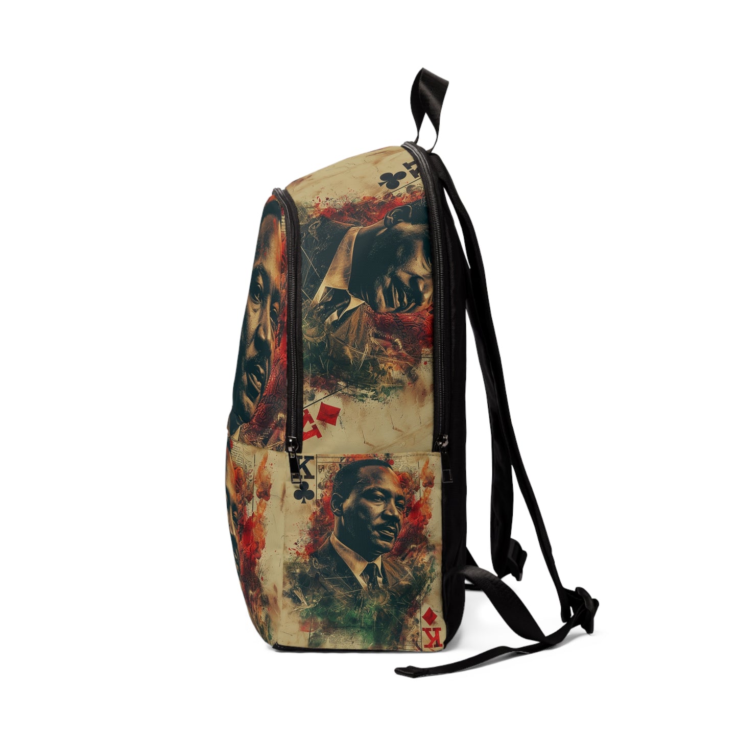Martin Luther King Card Unisex Fabric Backpack