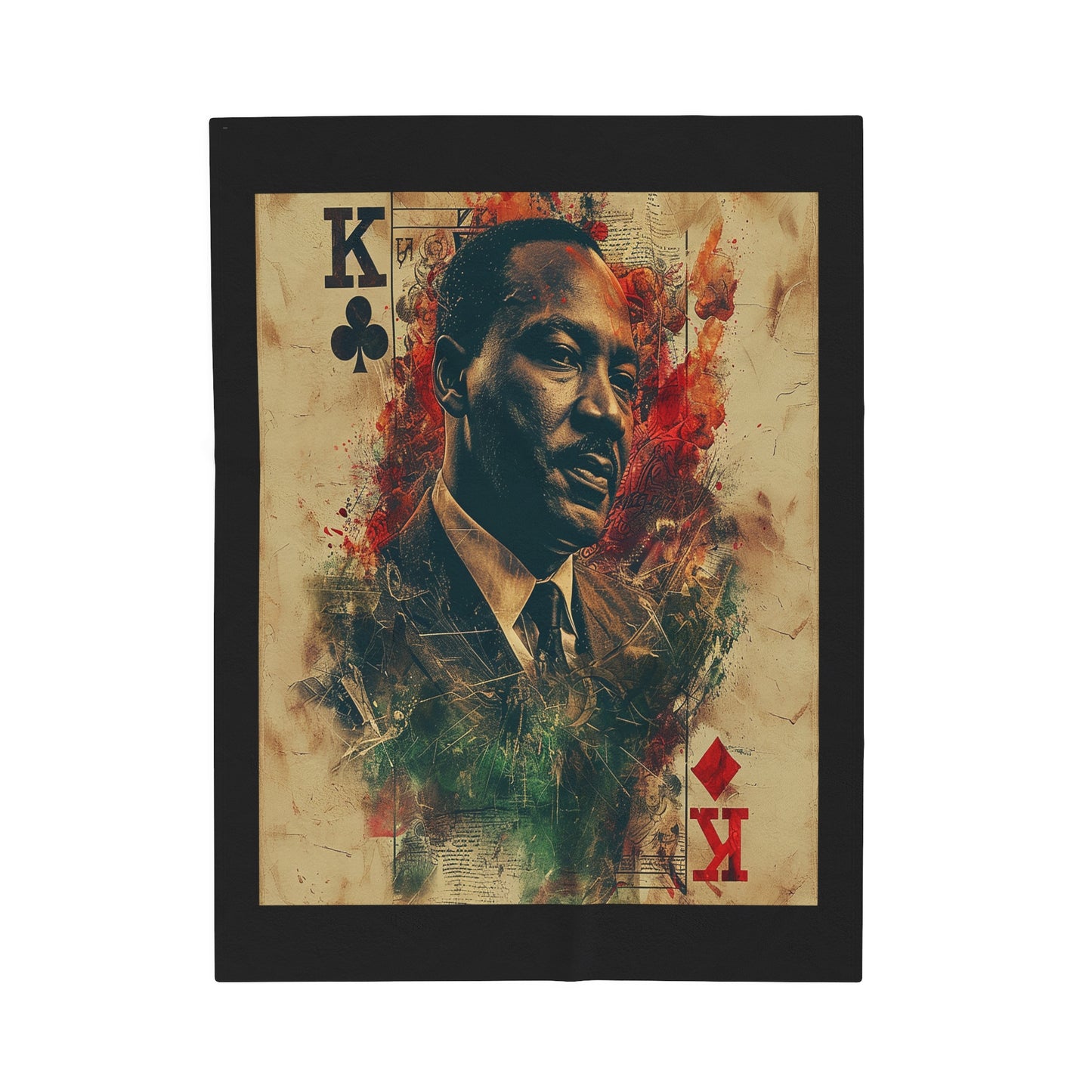 Martin Luther King Velveteen Plush Blanket 30" × 40"