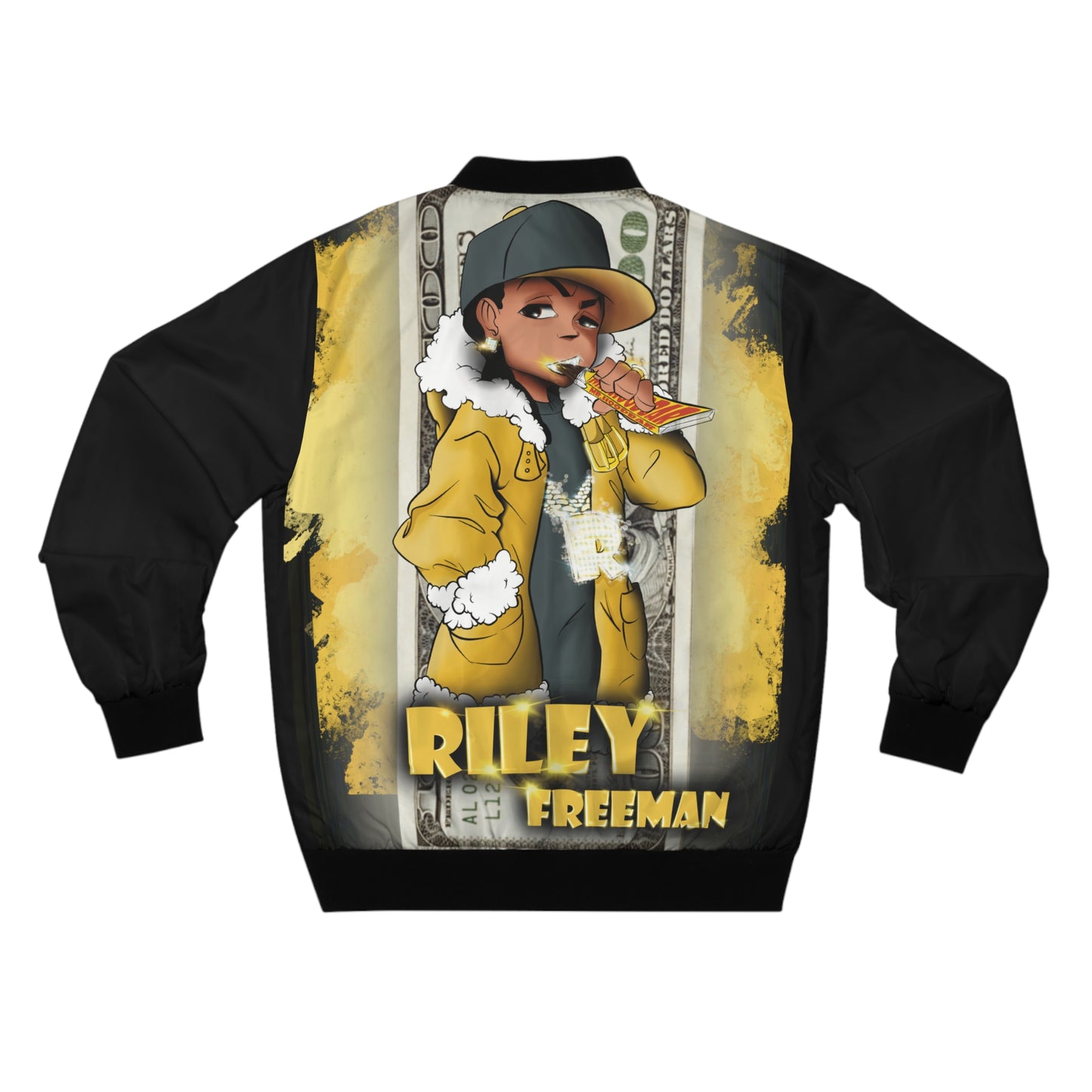 Big Money Riley AOP Bomber Jacket