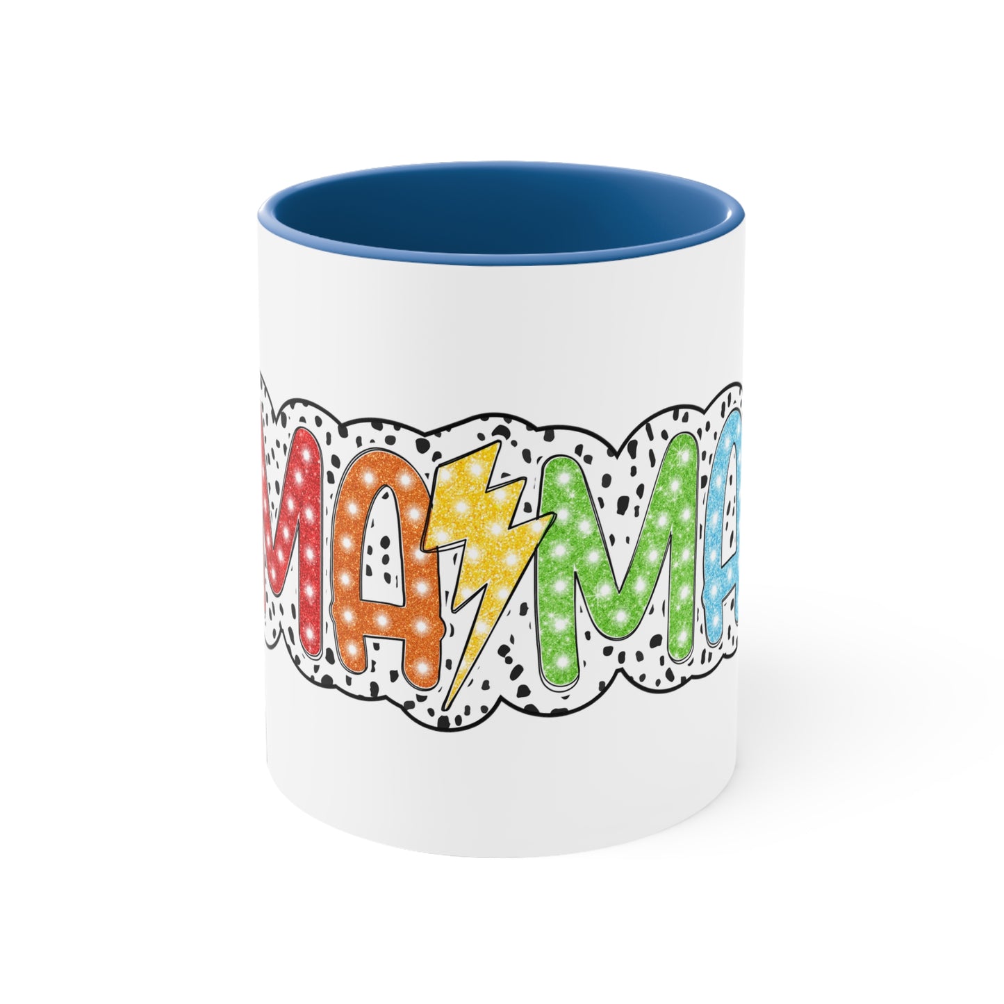 Mama lightingbolt ,Quirky mug, Trendy coffee mug ,Accent Coffee Mug, 11oz Blue 11oz
