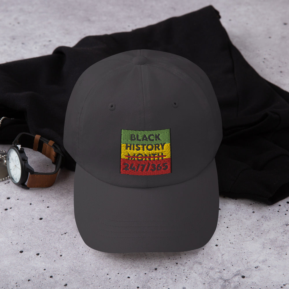 Black History Dad hat Dark Grey