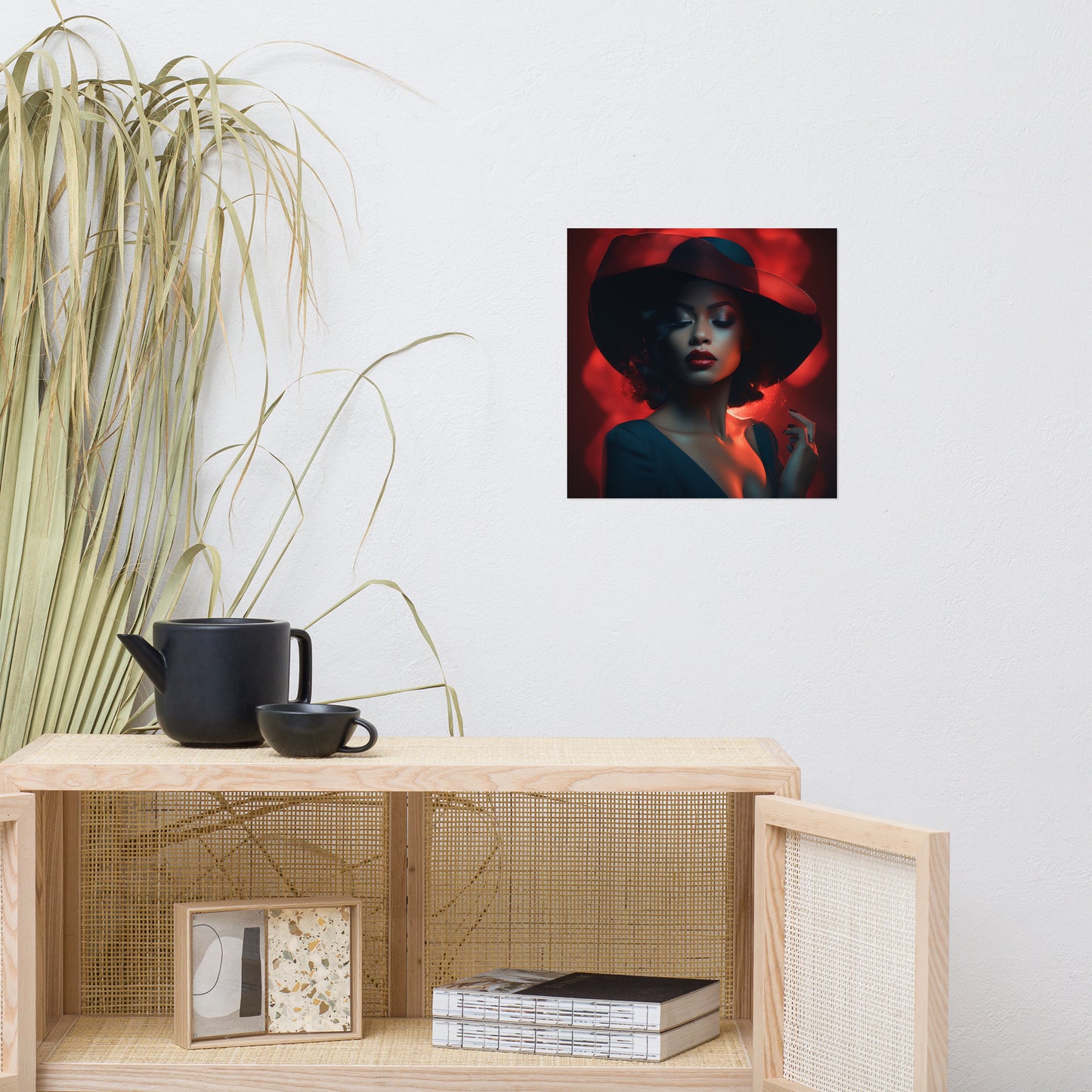 Red Noire Poster 14″×14″