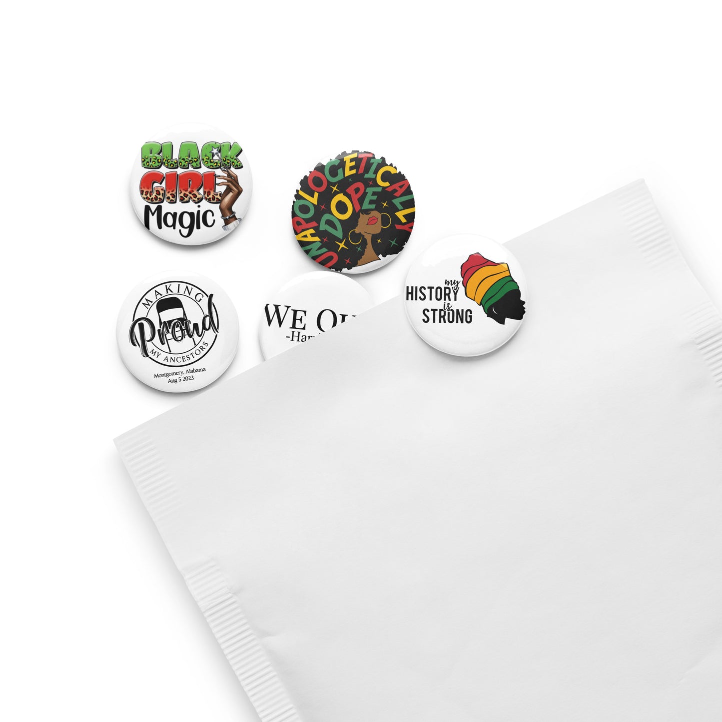 Set of pin buttons 1.25″