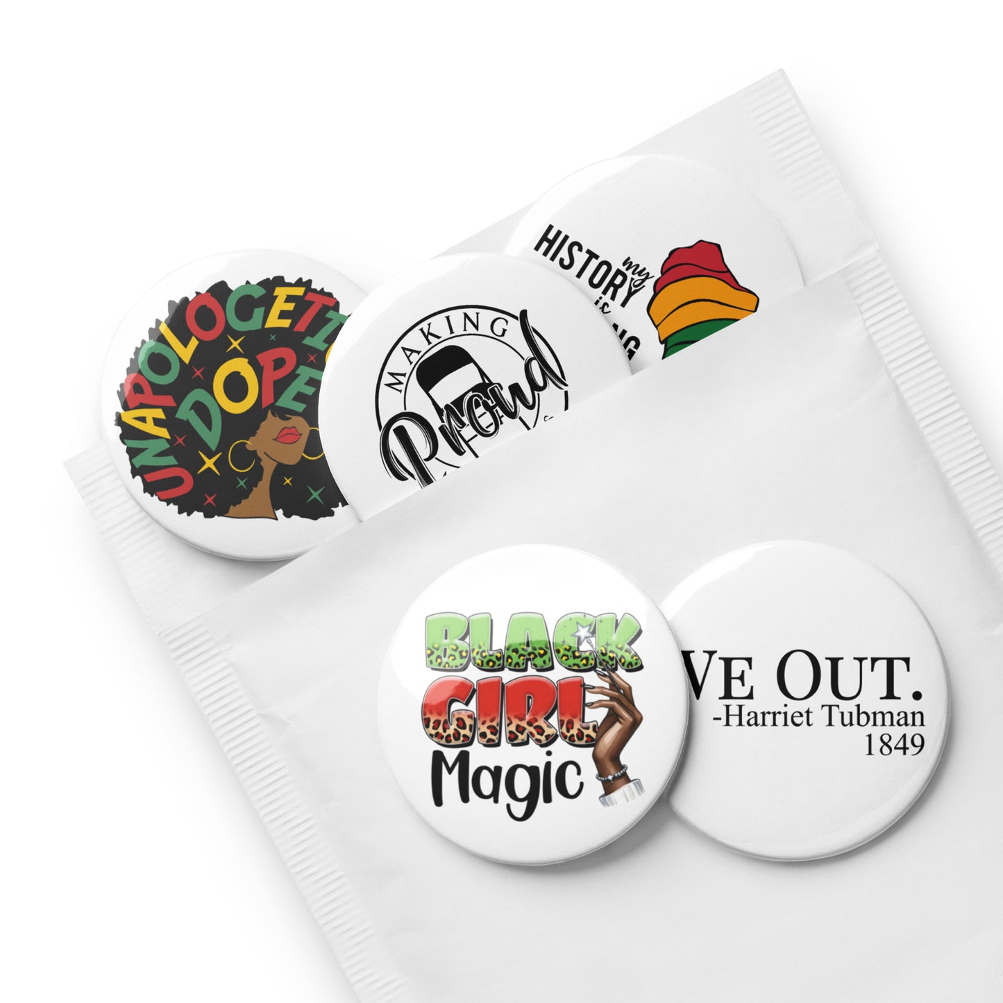 Set of pin buttons 2.25″