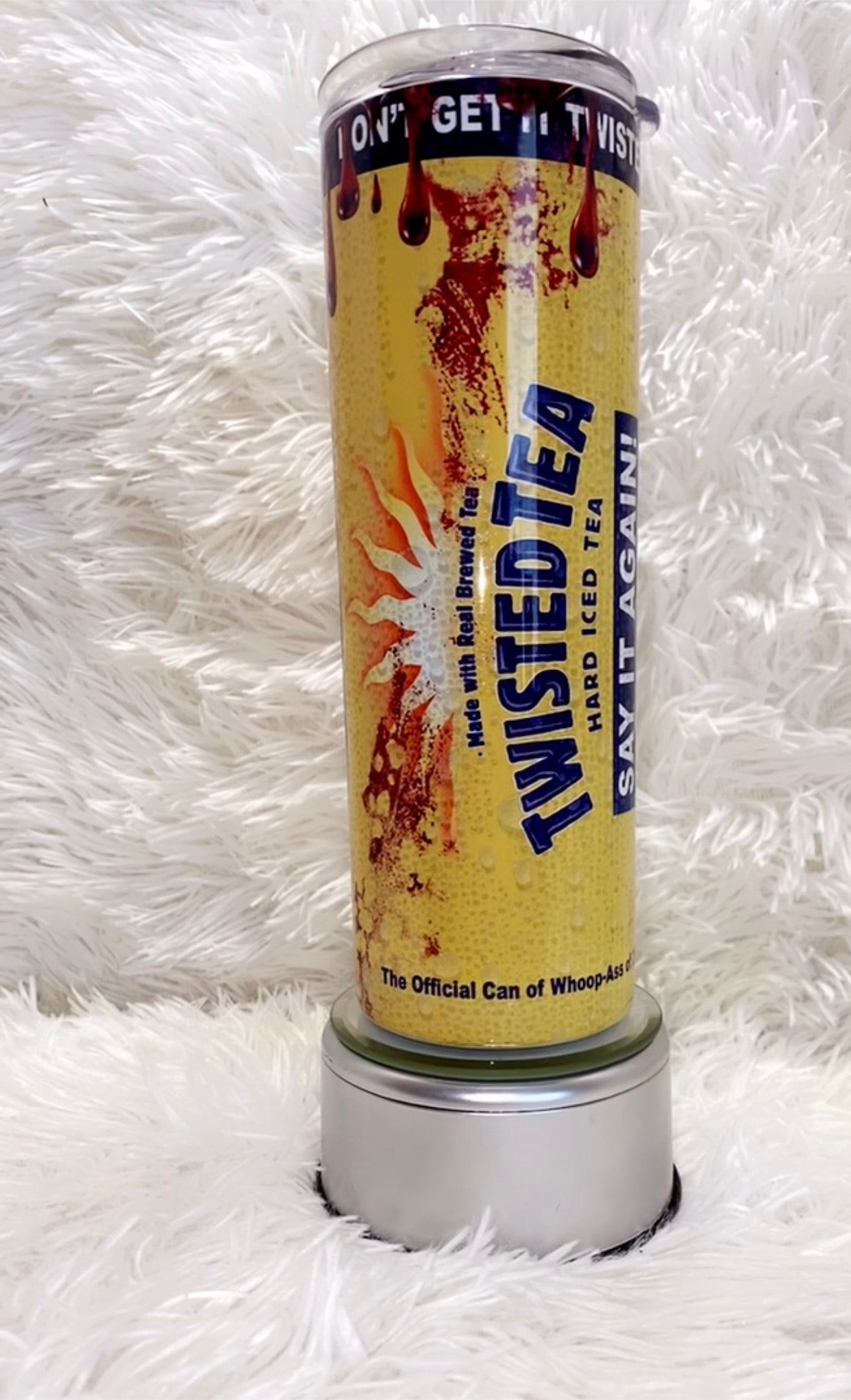 Twisted Tea bloody can tumbler
