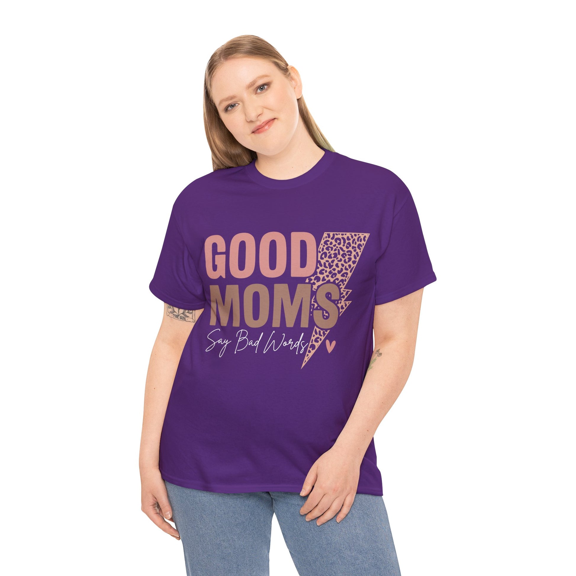 Good Moms say Bad words Unisex Heavy Cotton Tee