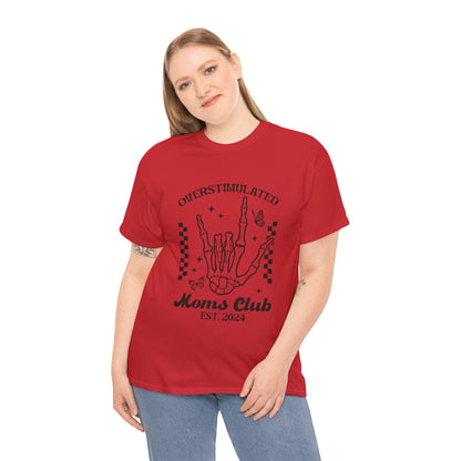 Overstimulated Moms Club Unisex Heavy Cotton Tee Red