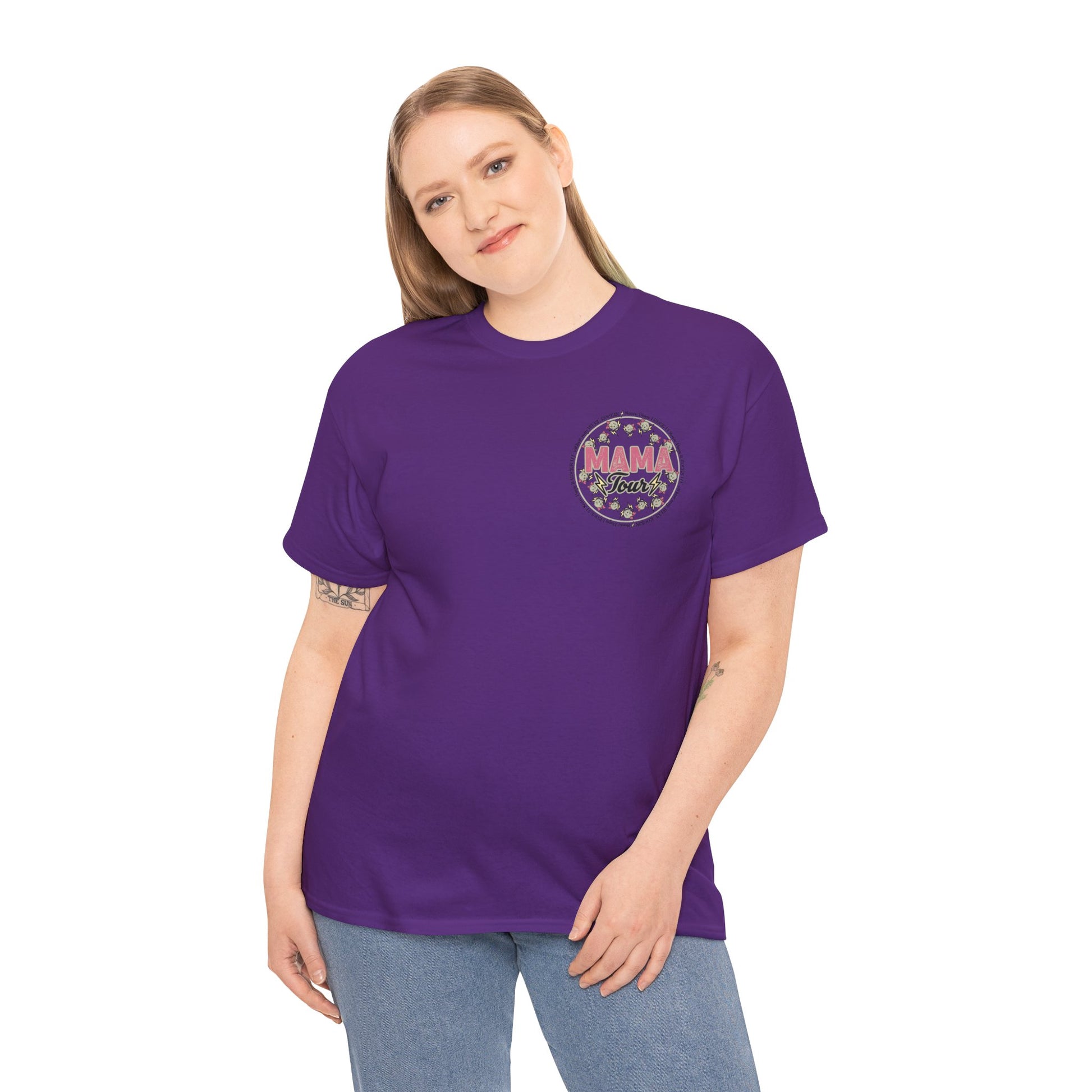 Mama Rock Tour Unisex Heavy Cotton Tee Purple