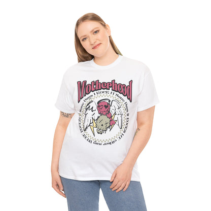 Motherhood Rock Unisex Heavy Cotton Tee White