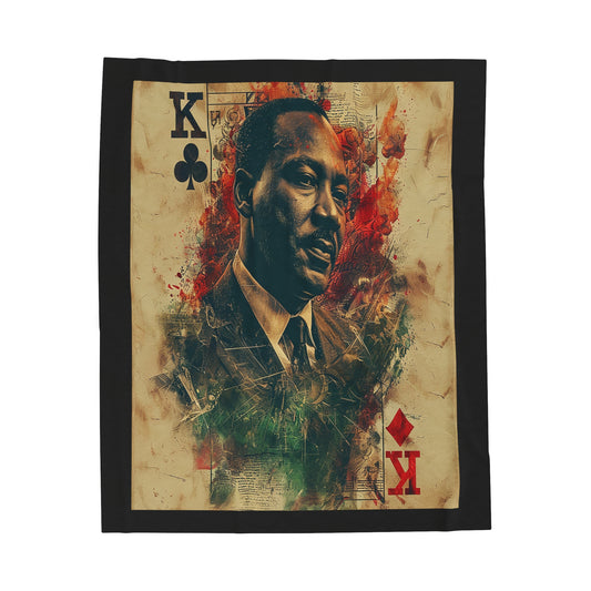 Martin Luther King Velveteen Plush Blanket 50" × 60"