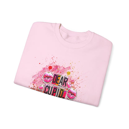 Dear Cupid miss me with the BS anti valentine Crewneck Sweatshirt