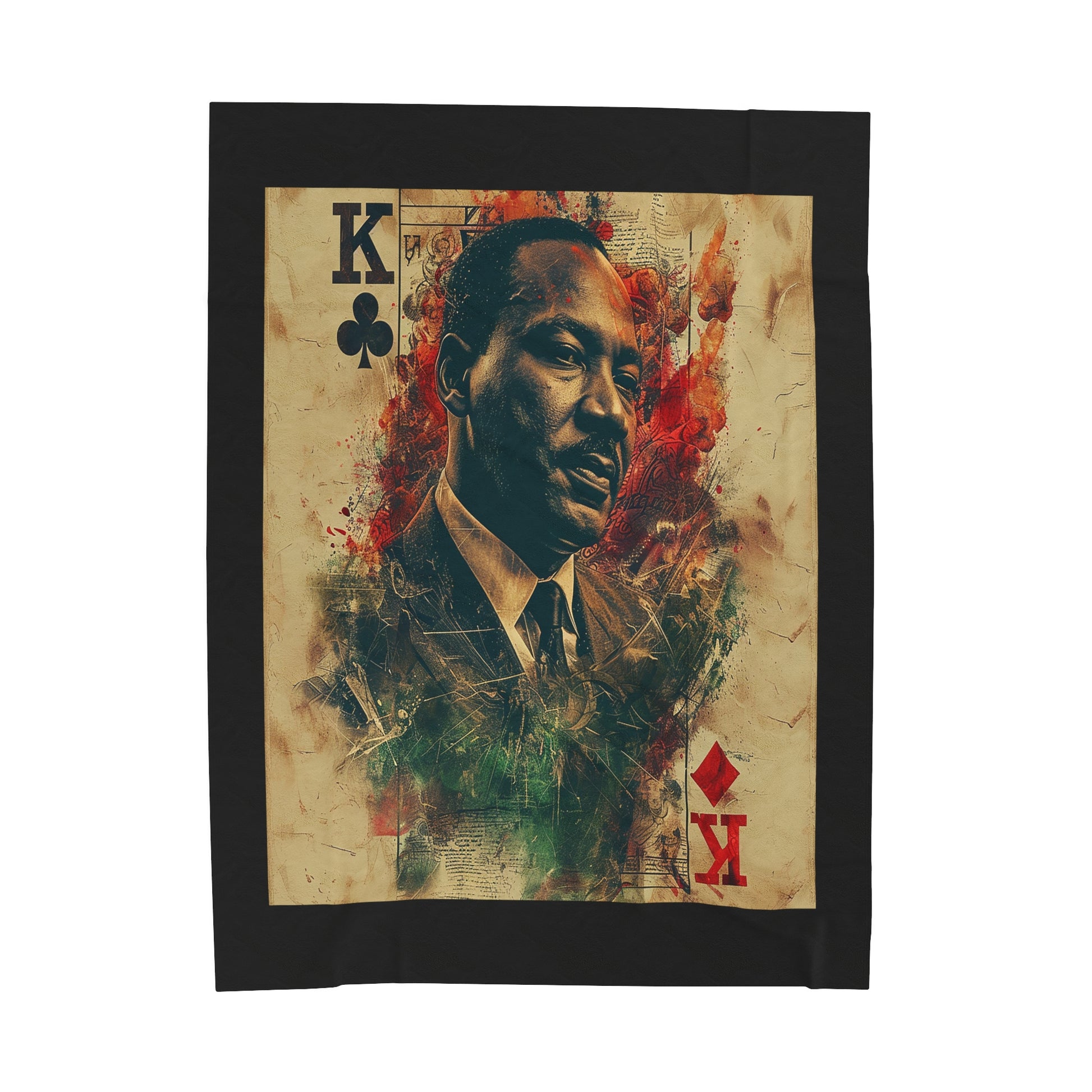 Martin Luther King Velveteen Plush Blanket 60" × 80"