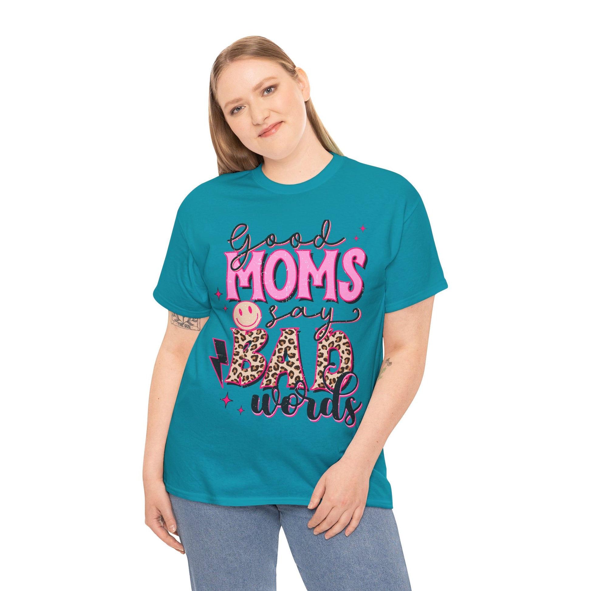 Good Moms say Bad words Unisex Heavy Cotton Tee