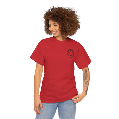 Mama is off Duty go ask Dad Unisex Heavy Cotton Tee Red
