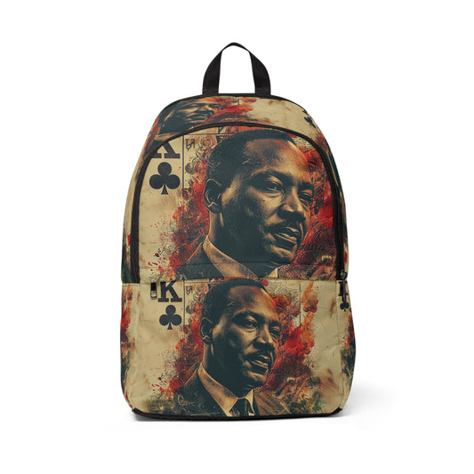 Martin Luther King Card Unisex Fabric Backpack One size