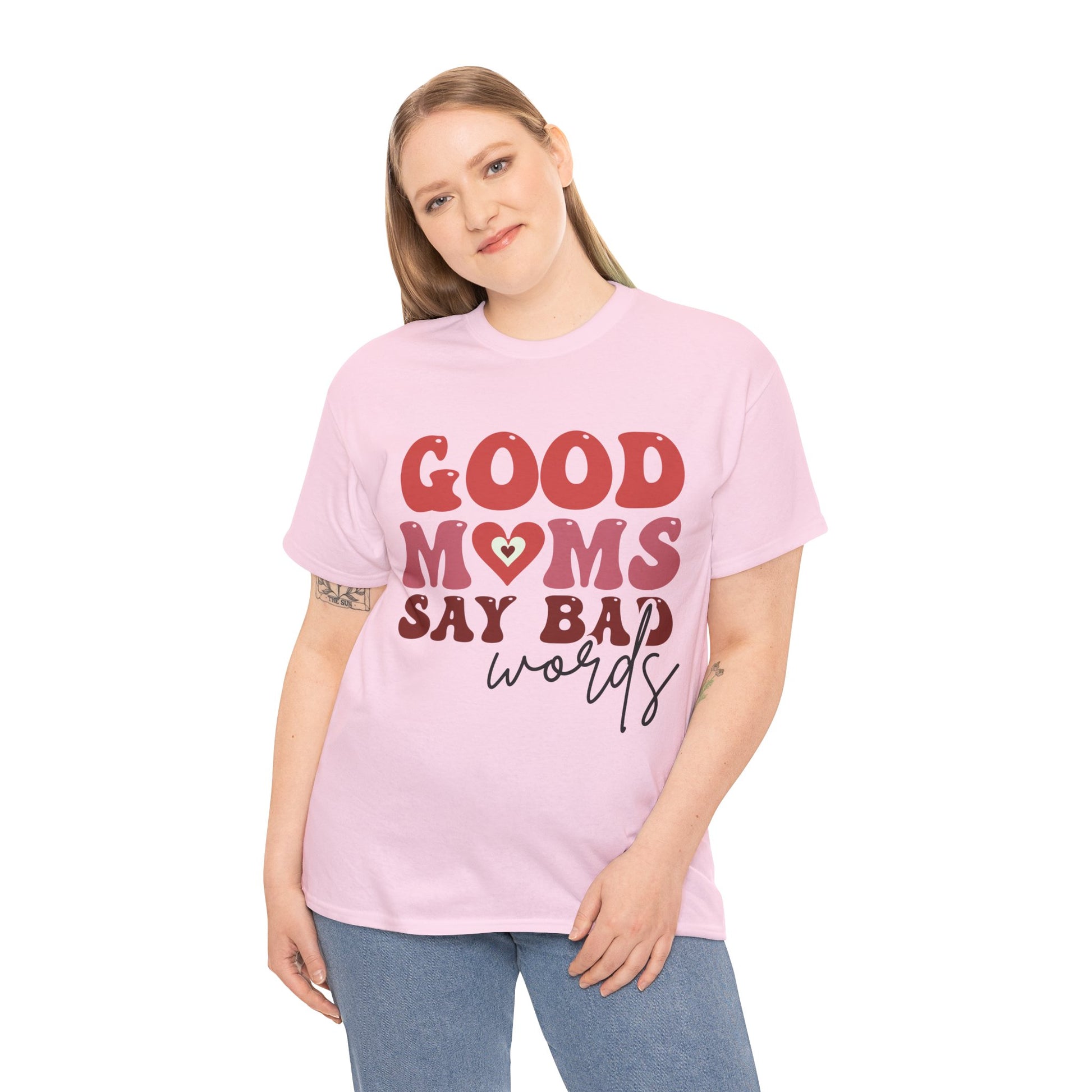 Good Moms say Bad words Unisex Heavy Cotton Tee