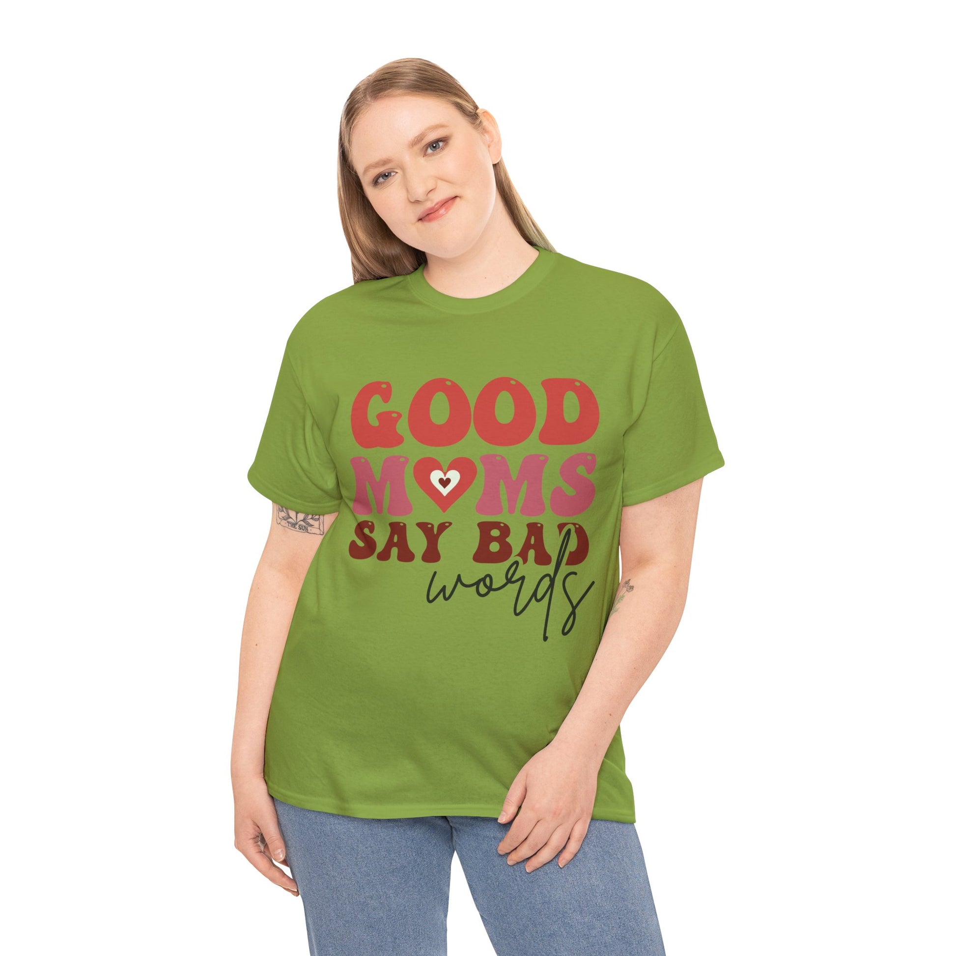 Good Moms say Bad words Unisex Heavy Cotton Tee