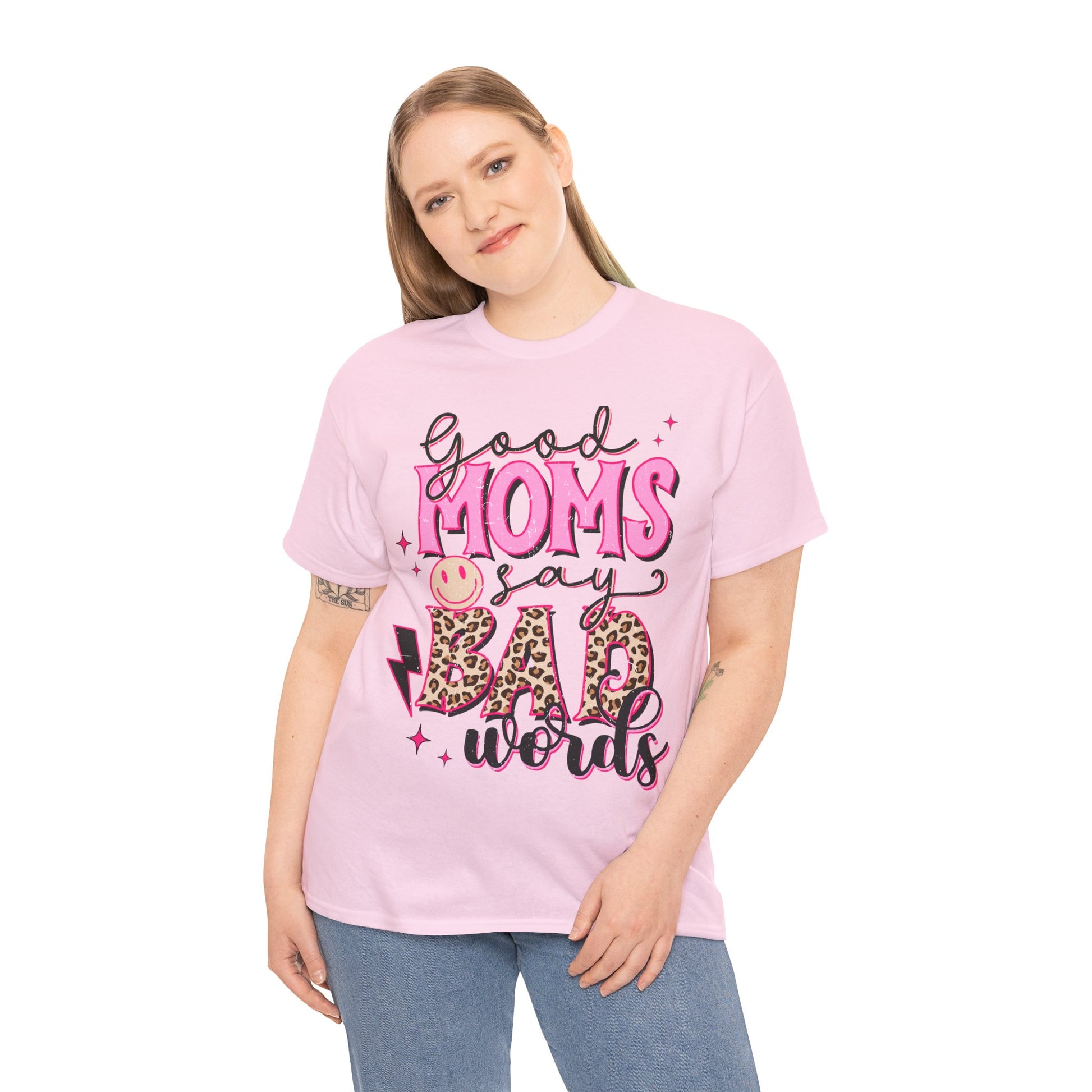 Good Moms say Bad words Unisex Heavy Cotton Tee