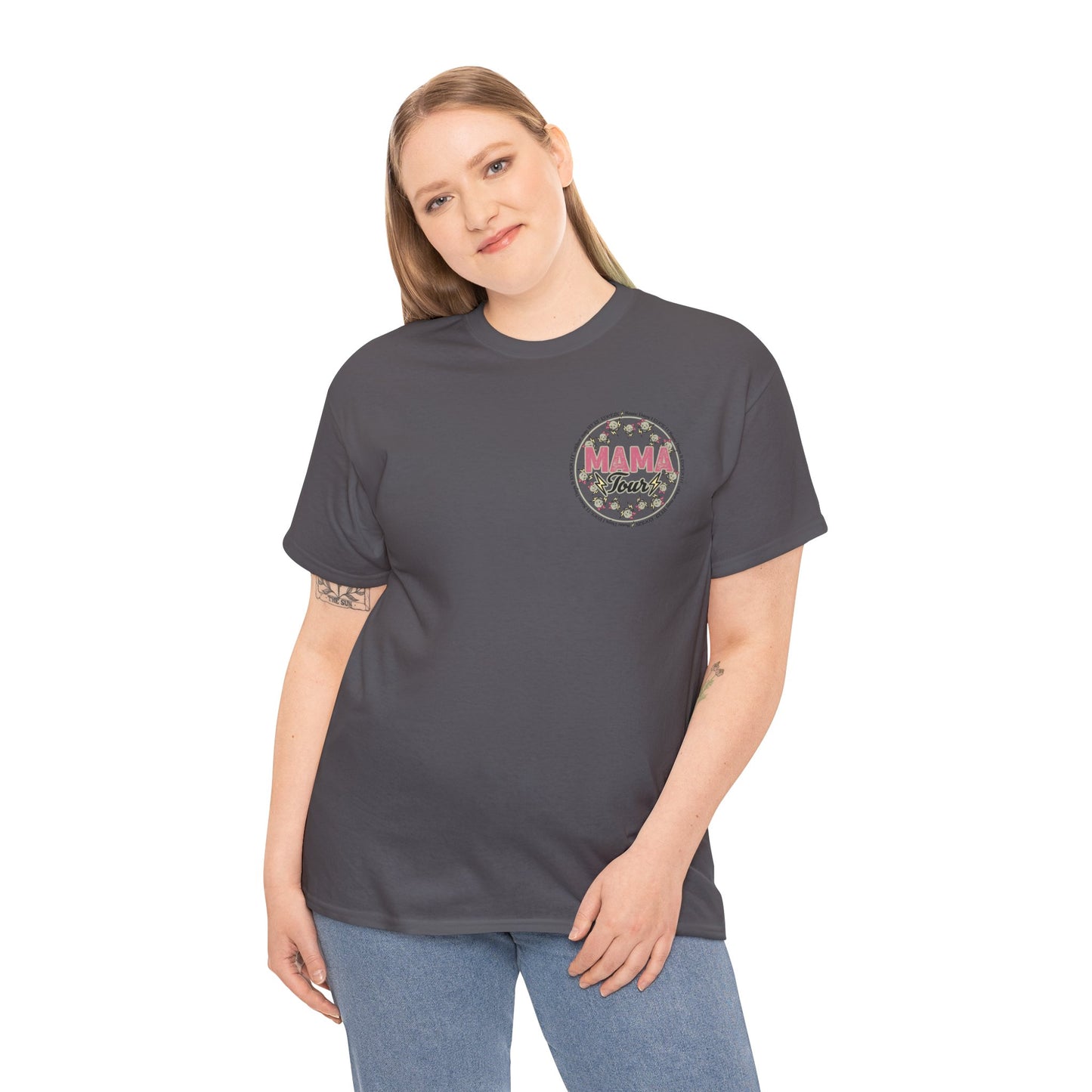 Mama Rock Unisex Heavy Cotton Tee Charcoal