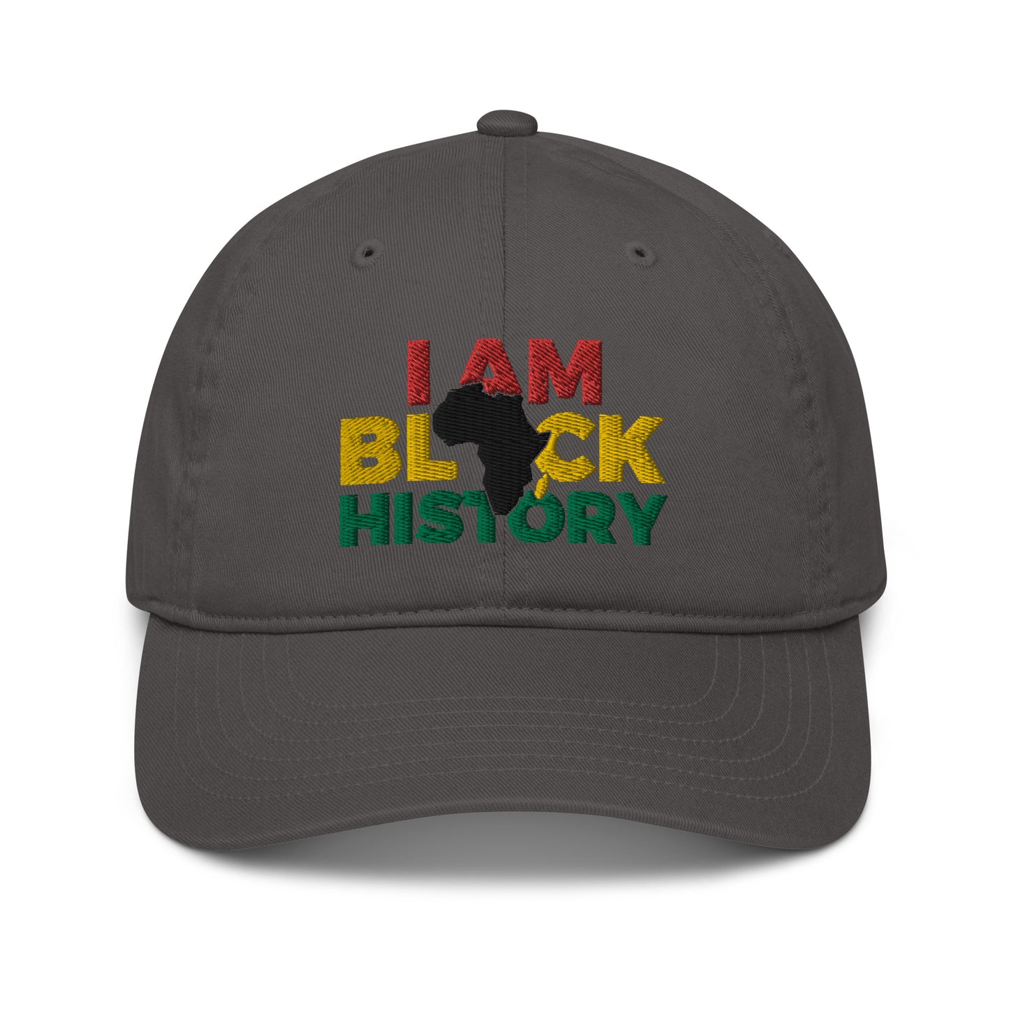 Black History Organic dad hat Charcoal