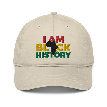 Black History Organic dad hat Oyster