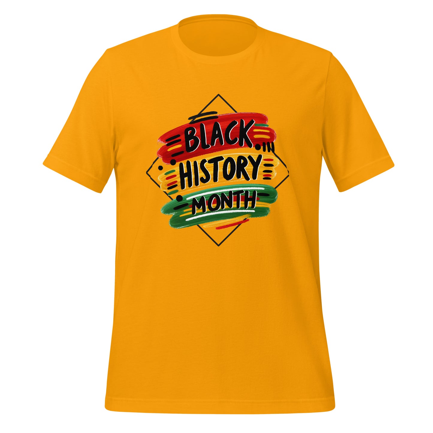 Black History Unisex t-shirt Gold