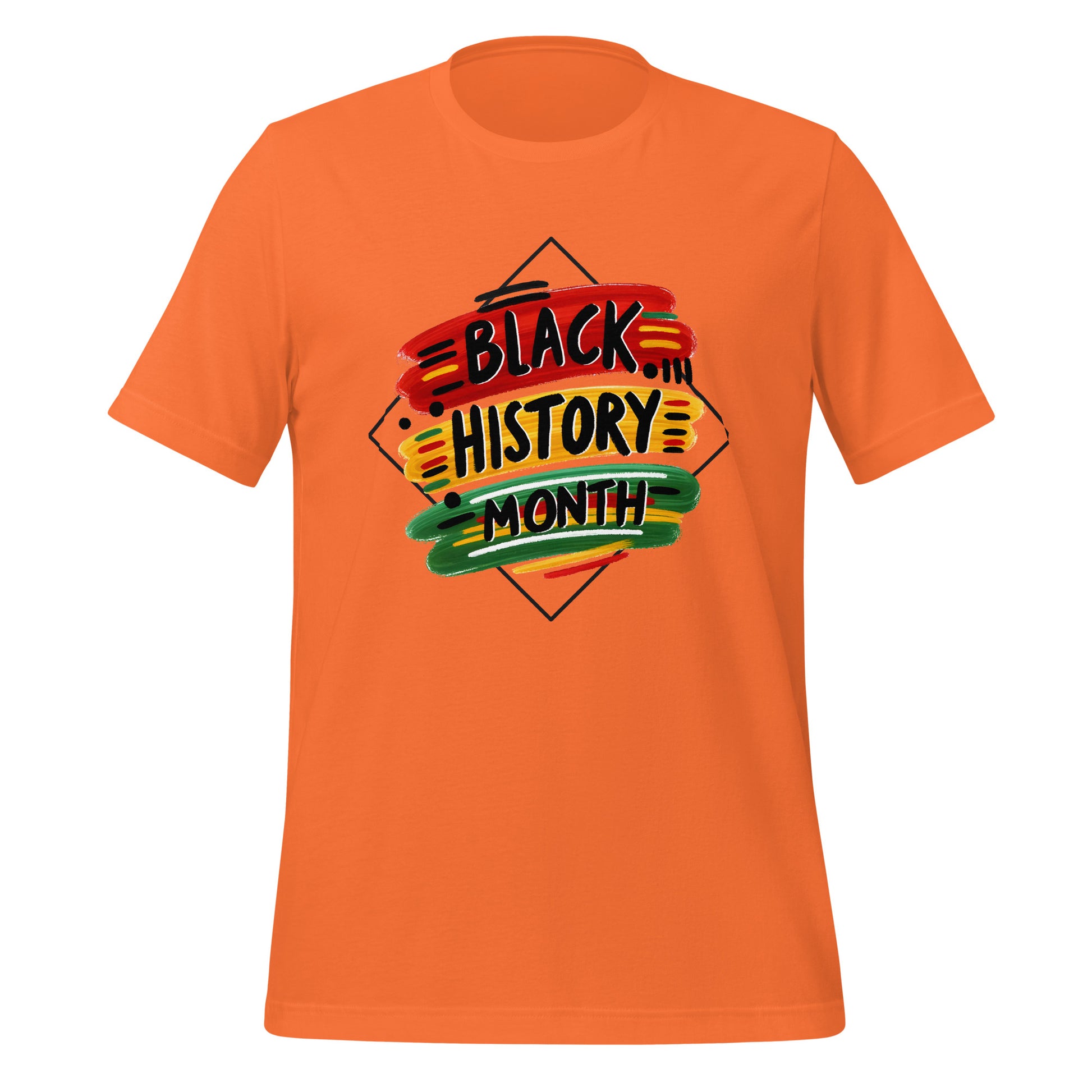 Black History Unisex t-shirt Orange