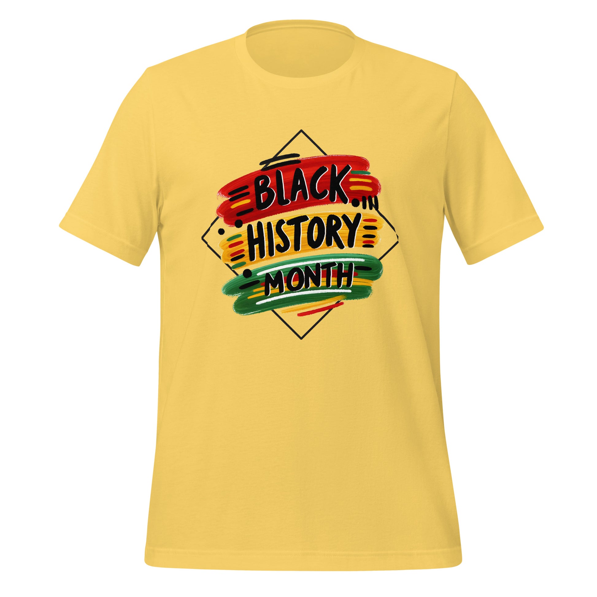 Black History Unisex t-shirt Yellow