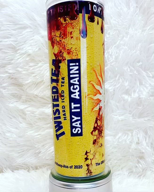 Twisted Tea bloody can tumbler