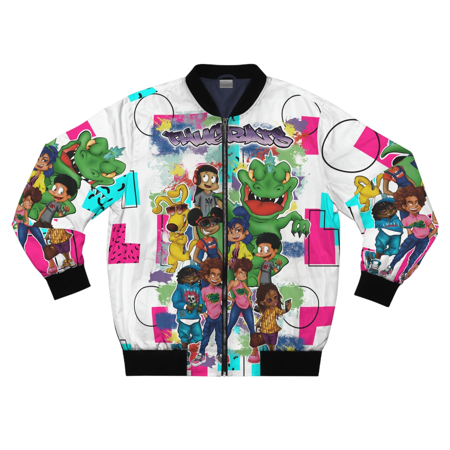 Abstract 90's cartoon themed Bomber Jacket Thugrats