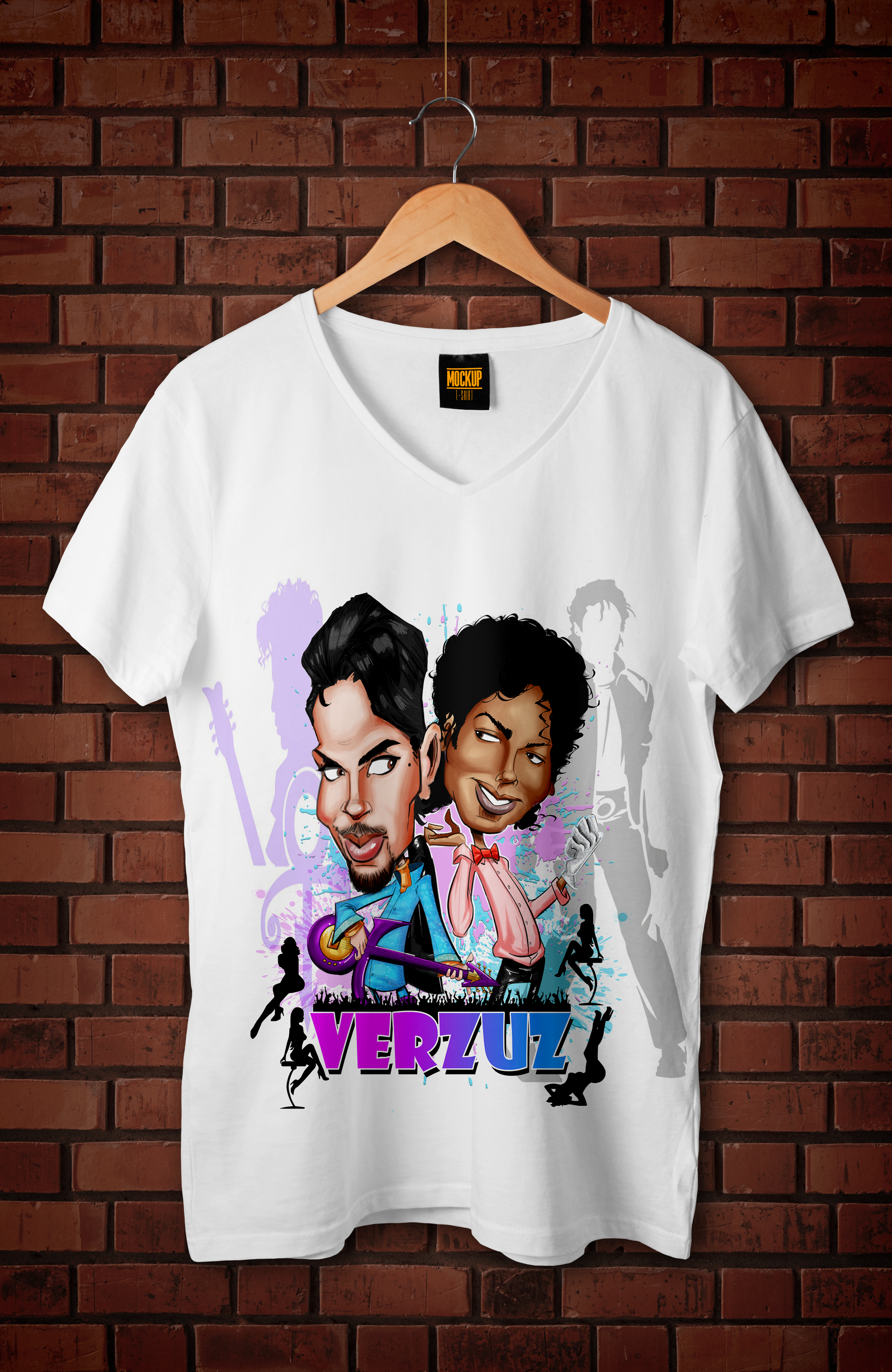 Prince vs Mj Caricature