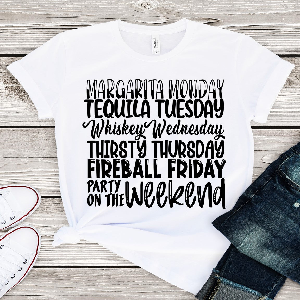 Drinking Days of the Week Tee