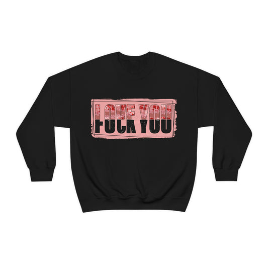 Fuck Love Anti Valentine Sweatshirt Black