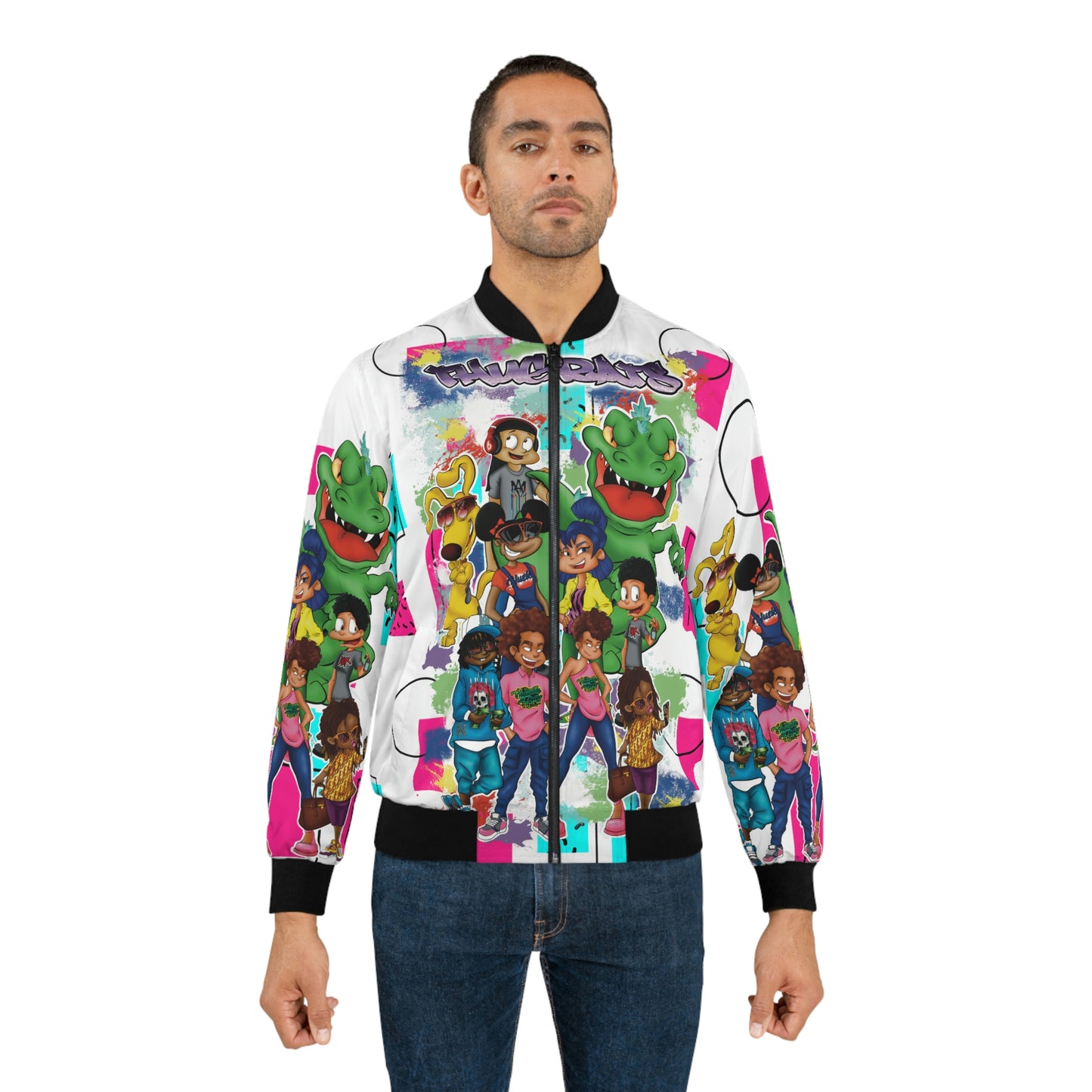 Abstract 90's cartoon themed Bomber Jacket Thugrats